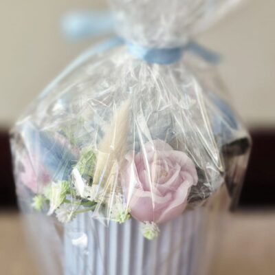 Striped Bouquet - Blue & Purple